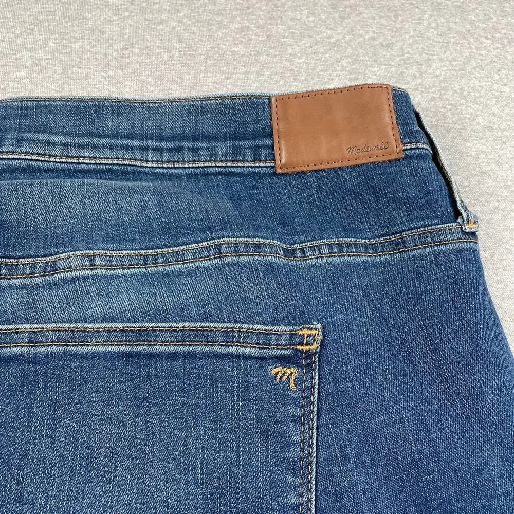 Madewell Jeans Womens 37 Blue Skinny Roadtripper High Rise Stretch Medium Wash